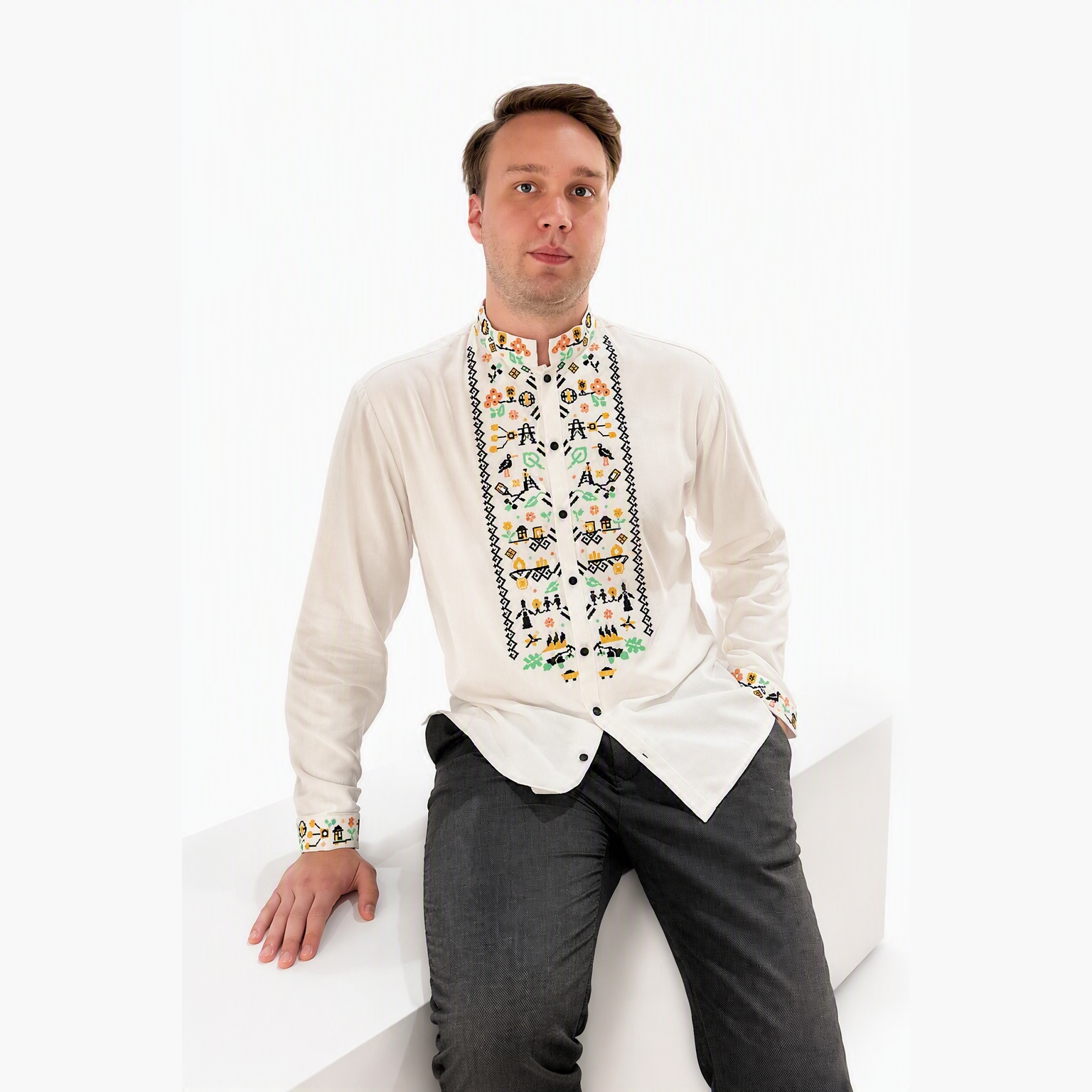 Men'sembroideredshirtwithkhob,white1_1x1